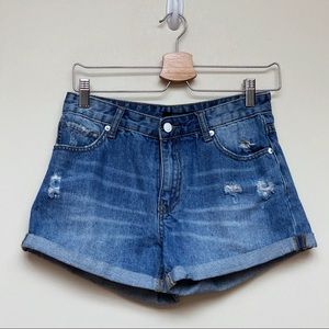 Forever 21 Floral Embroidered Shorts